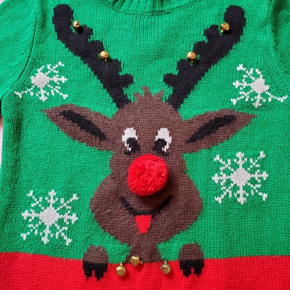 FOREVER 21 Jingling Reindeer Sweater  S - Picture 2 of 6